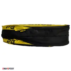 ساک ورزشی بدمینتون، تنیس و اسکواش پرگان 3 زیپ زرد کد 160