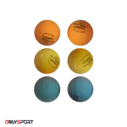 توپ پینگ پنگ دانلوپ رنگی 6 تایی مدل Neon Energy