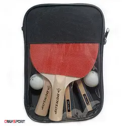 ست راکت پینگ پنگ 4 تایی دانلوپ کیف دار Dunlop Set