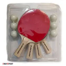 ست راکت پینگ پنگ 4 تایی دانلوپ ساده Dunlop Set
