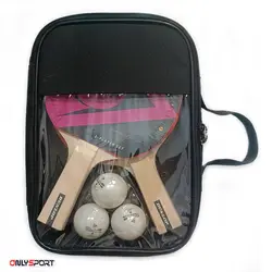 ست راکت پینگ پنگ دانلوپ کیف دار Dunlop Match Set