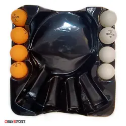 ست راکت پینگ پنگ 4 تایی دانلوپ کیف دار Dunlop Match Set