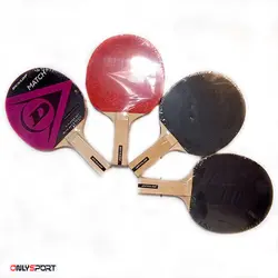 ست راکت پینگ پنگ 4 تایی دانلوپ کیف دار Dunlop Match Set