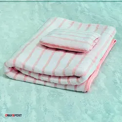 ست دو تایی حوله استخر و حمام ضد حساسیت