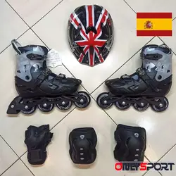 کفش اسکیت متغیر بچگانه فلایینگ ایگل S3 مشکی