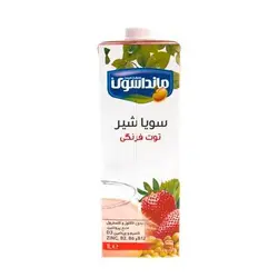 شیر سویا توت فرنگی مانداسوی