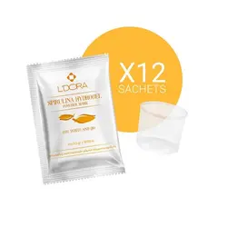ماسک پودری اسپیرولینا هیدروژلی حاوی سفیده تخم مرغ و کیوتن لدورا هربال 12 عددی