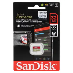 کارت حافظه 32 گیگابایت میکرو اس دی  سن دیسک - مدل Extreme U3 A1(100MB/s)