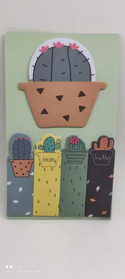 استیک نوت کاکتوس قهوه ای