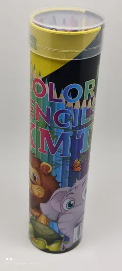 مداد رنگی ۲۴ رنگ جعبه فلزی KMT