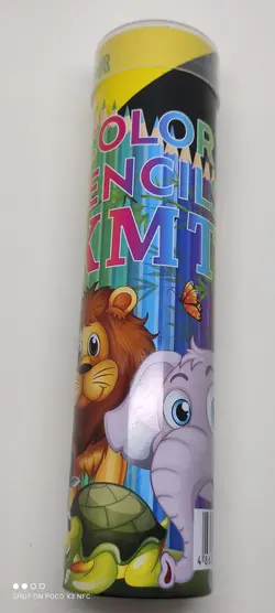 مداد رنگی ۲۴ رنگ جعبه فلزی KMT