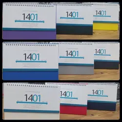 تقویم رومیزی سایز بزرگ 1401 - بسته 12 عددی