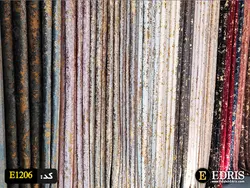 پارچه پرده و مبلی مخمل پتینه طلاکوب