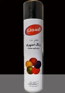 اسپری رنگ مشکی مات کاسپین - فروشگاه آنلاین رنگ پارسا هنر