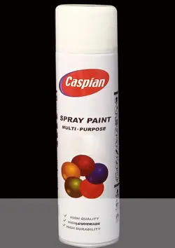 اسپری رنگ سفید مات کاسپین - فروشگاه آنلاین رنگ پارسا هنر