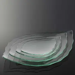 ظرف شیشه‌ای برگ آناناس ساده - فروشگاه آنلاین رنگ پارسا هنر