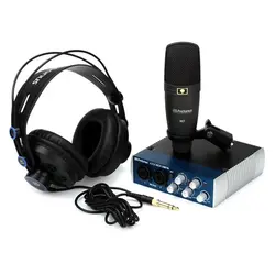 پکیج استودیویی کارت صدا، میکروفون و هدفون پریسونوس مدل AudioBox 96 Studio - پارسیان صوت