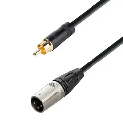 کابل اسپیکر مانیتورینگ پی اس گروپ کنون به آر سی ای مدل XLR M - RCA M - فروشگاه اینترنتی پارسیان صوت