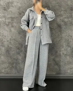 بلوز شلوار جلودکمه