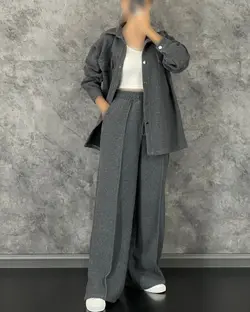 بلوز شلوار جلودکمه