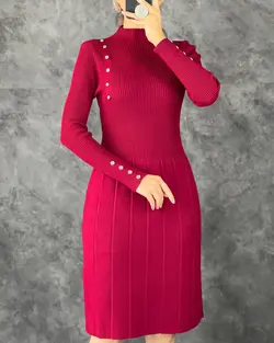 پیراهن دکمه‌دار بافت