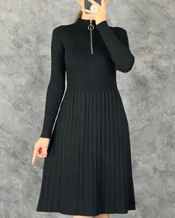 پیراهن جلوزیپ بافت