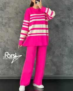 بلوز شلوار راه‌راه کد۱۳۴۰