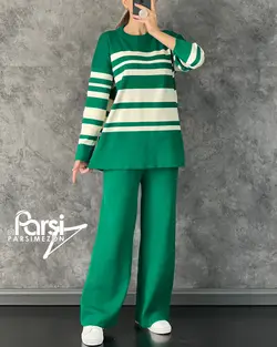 بلوز شلوار راه‌راه کد۱۳۴۰