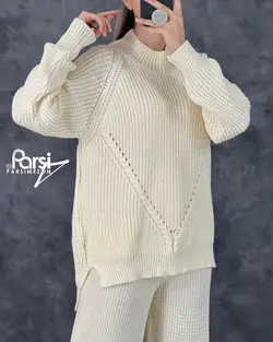 بلوز شلوار پشت بلند