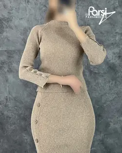 بلوز دامن آستین دکمه