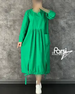 پیراهن لینن چاکدار