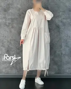 پیراهن لینن چاکدار