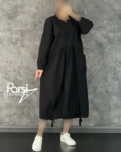 پیراهن لینن چاکدار