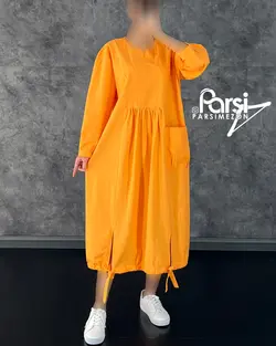 پیراهن لینن چاکدار