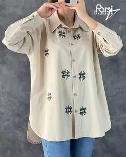 تونیک گلدوزی لینن