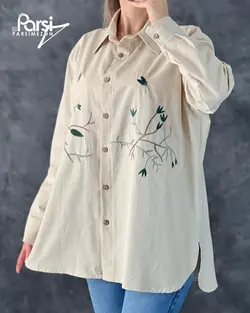 تونیک گلدوزی لینن