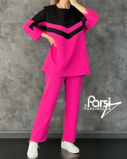 تونیک شلوار دورنگ