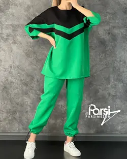 تونیک شلوار دورنگ