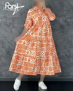 پیراهن هندسی