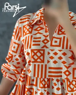 پیراهن هندسی