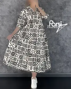 پیراهن هندسی