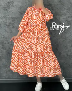 پیراهن هندسی