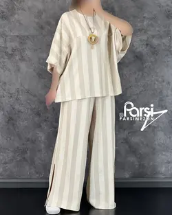تونیک شلوار راه‌راه