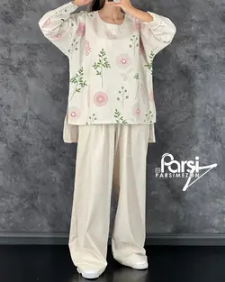 بلوز شلوار طرحدار