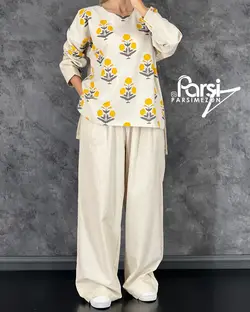 بلوز شلوار طرحدار