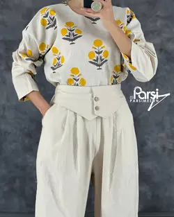 بلوز شلوار طرحدار