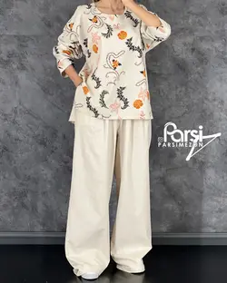 بلوز شلوار طرحدار