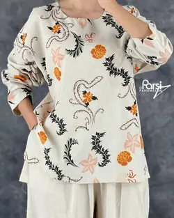 بلوز شلوار طرحدار