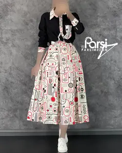 بلوز دامن کد۱۶۱۱