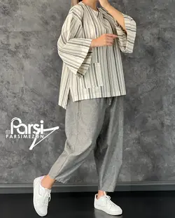 بلوز شلوار راه‌راه